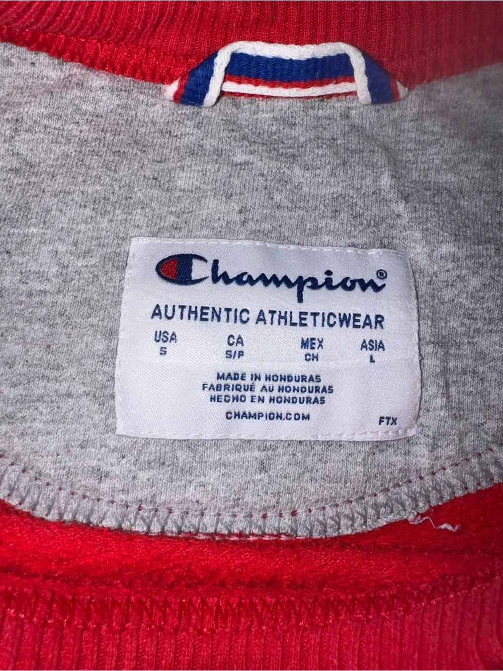 Mens Champion Crewneck Sweatshirts Bundle Gray & Red